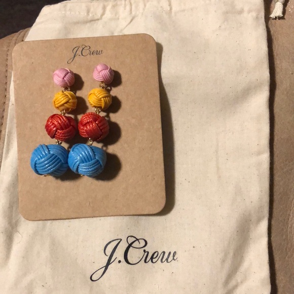 J. Crew Jewelry - NWT J.Crew love knot colorful drop earrings